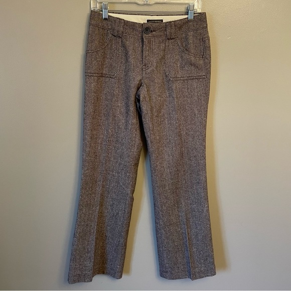 Vintage Y2K Banana Republic wool blend herringbone size 2 lined - Picture 1 of 12